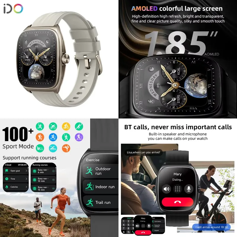 Watch Smart Smartwatch - ساعة ذكية رجالية أنيقة 2025 بشاشة
