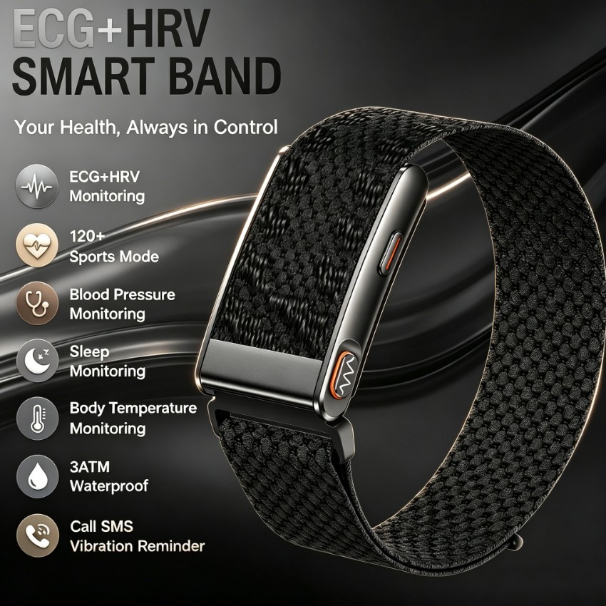 Smartwatch Square Watches For Men - سوار ذكي جديد 2026 بتقنية ECG+HRV
