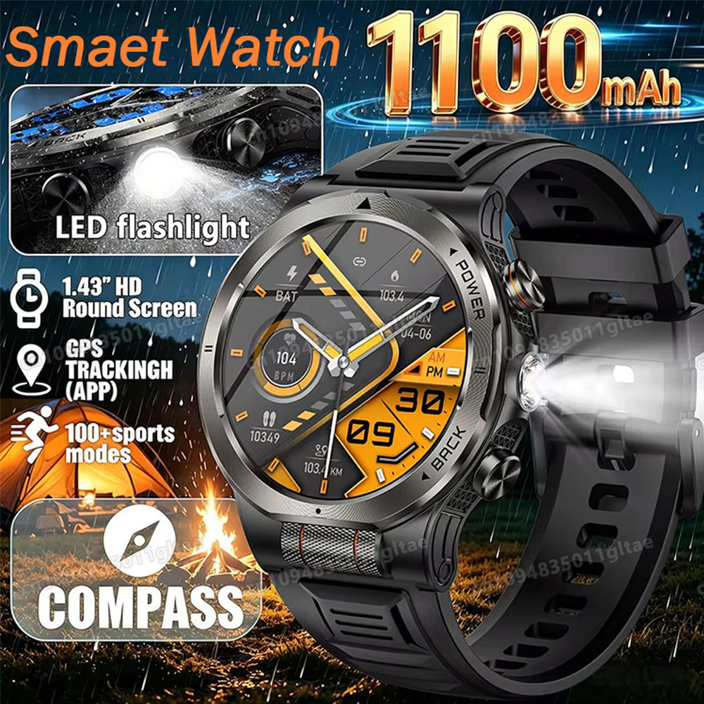 Smartwatch Running Watches For Men - ساعة ذكية عسكرية جديدة لعام 2026