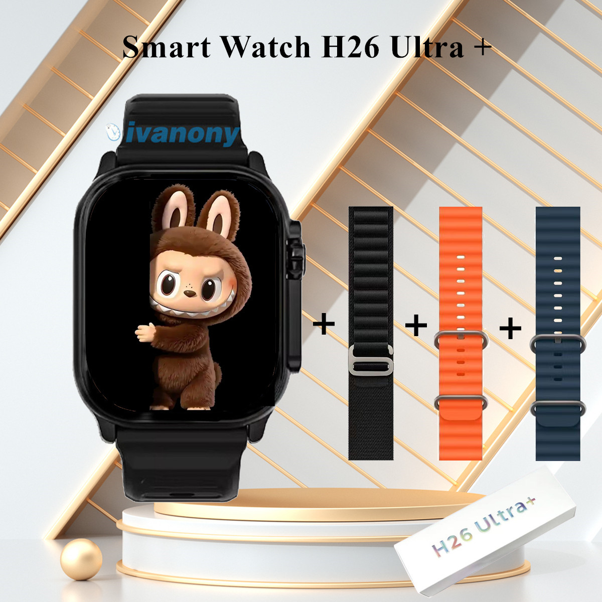 Smartwatch Watch Whatsapp - ساعة Amoled الذكية الأصلية H26 Ultra