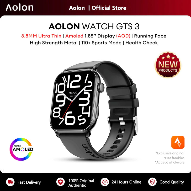 Smartwatch Watch Whatsapp - ساعة ذكية Aolon GTS3 بشاشة AMOLED