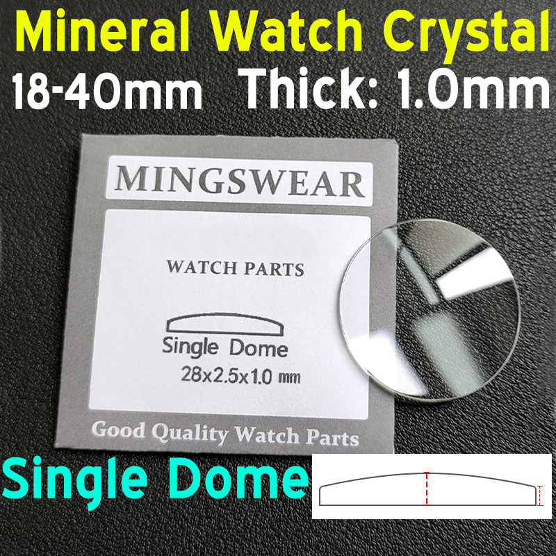 Watch Crystal Replacement - زجاج ساعة معدني محدب أحادي القبة