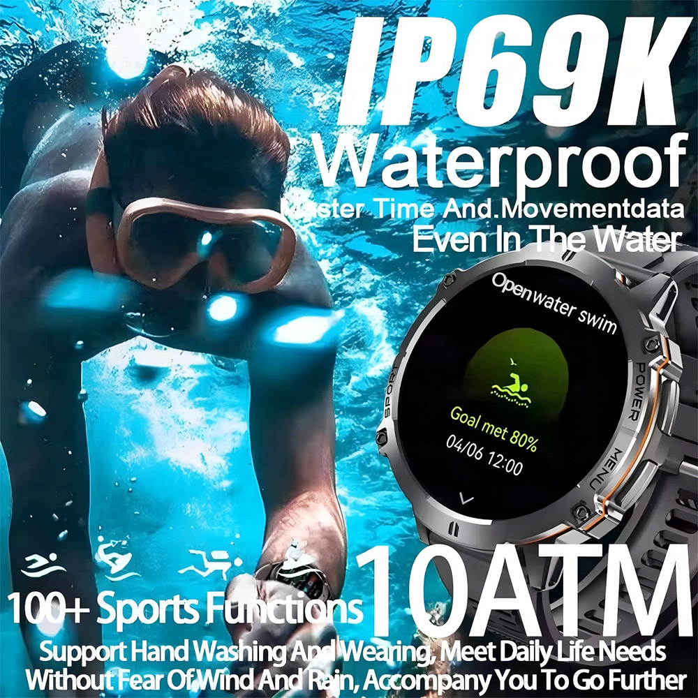 ساعة ذكية عسكرية رياضية محدثة  - مراجعة Smartwatch Professional Watches For Men وسعره