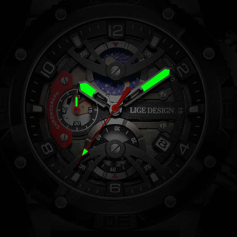 ساعة رجالية فاخرة من ماركة LIG - مراجعة Smartwatch Branded Watches For Men وسعره