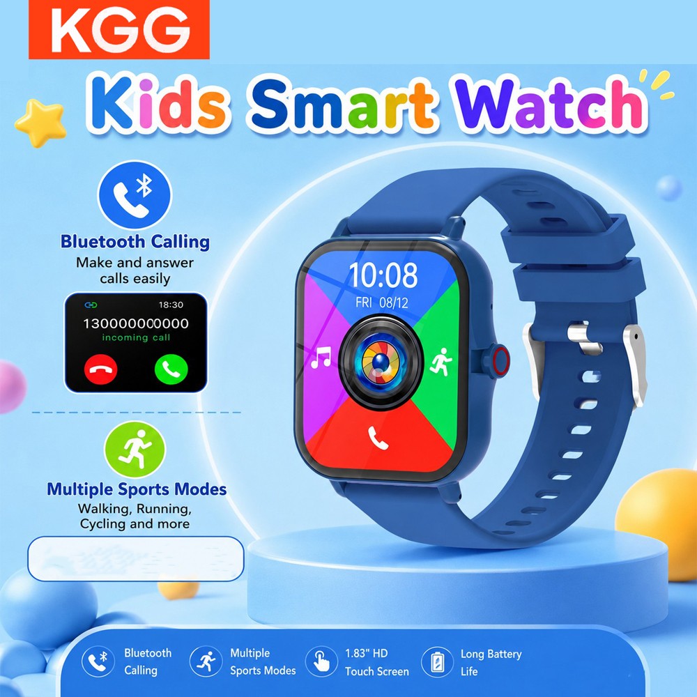 ساعة ذكية للأطفال بشاشة HD مقا - مراجعة Smartwatch Watches For Kid Boy Waterproof وسعره