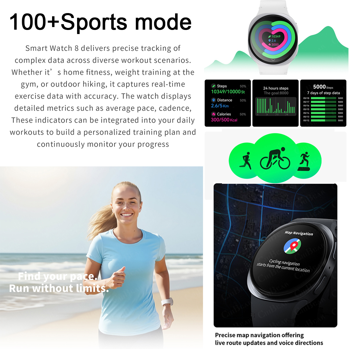 ساعات ذكية جديدة 2026 طراز 8 م - مراجعة Smartwatch Professional Watches For Men وسعره