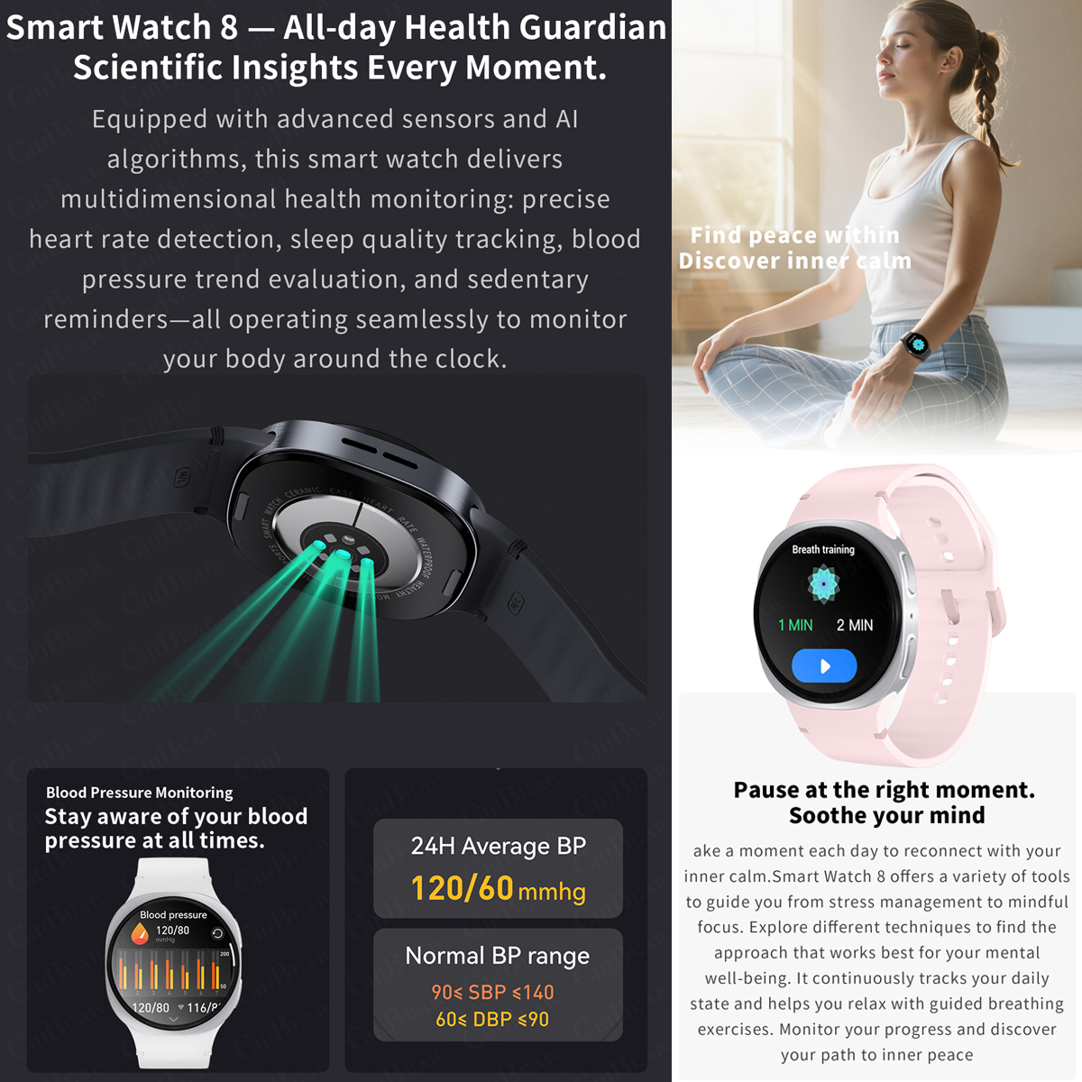 ساعات ذكية جديدة 2026 طراز 8 م - مراجعة Smartwatch Professional Watches For Men وسعره