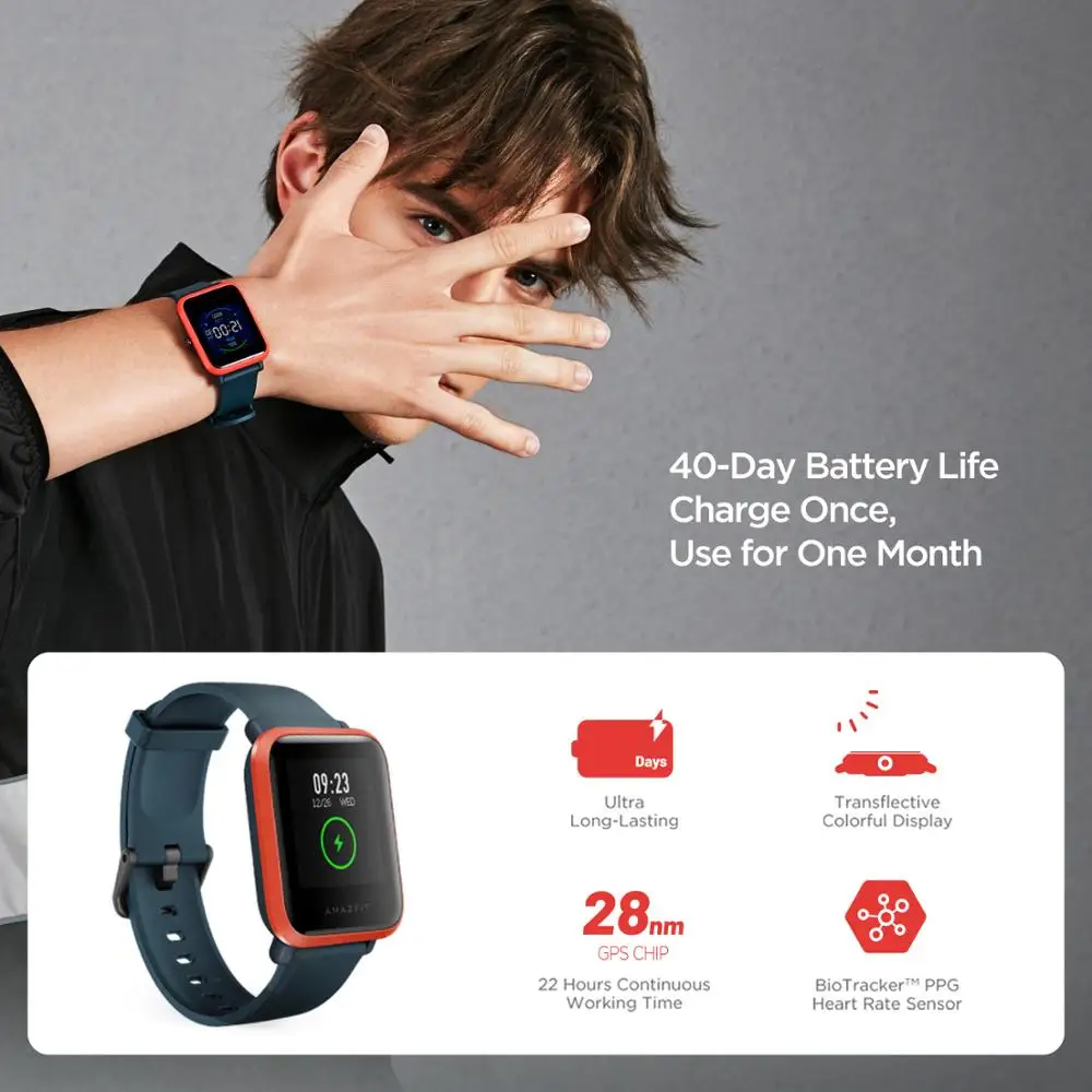 ساعة ذكية أصلية من أمازفيت بيب - مراجعة Smartwatch Refurbished Watches وسعره
