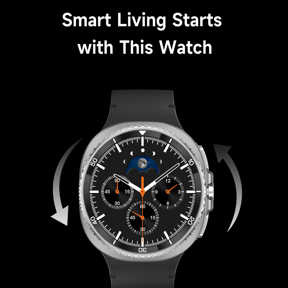ساعة ذكية رجل مع إطار دوار AI  - مراجعة Smartwatch Digital Watches For Men وسعره
