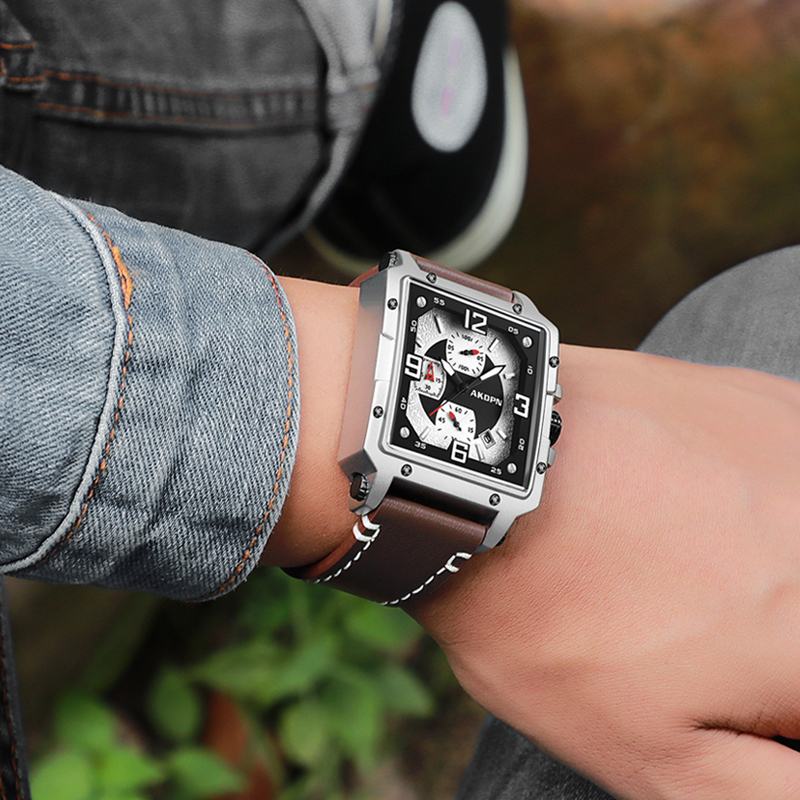 ساعة رجالية بتصميم أصلي، ساعة  - مراجعة Smartwatch Square Watches For Men وسعره