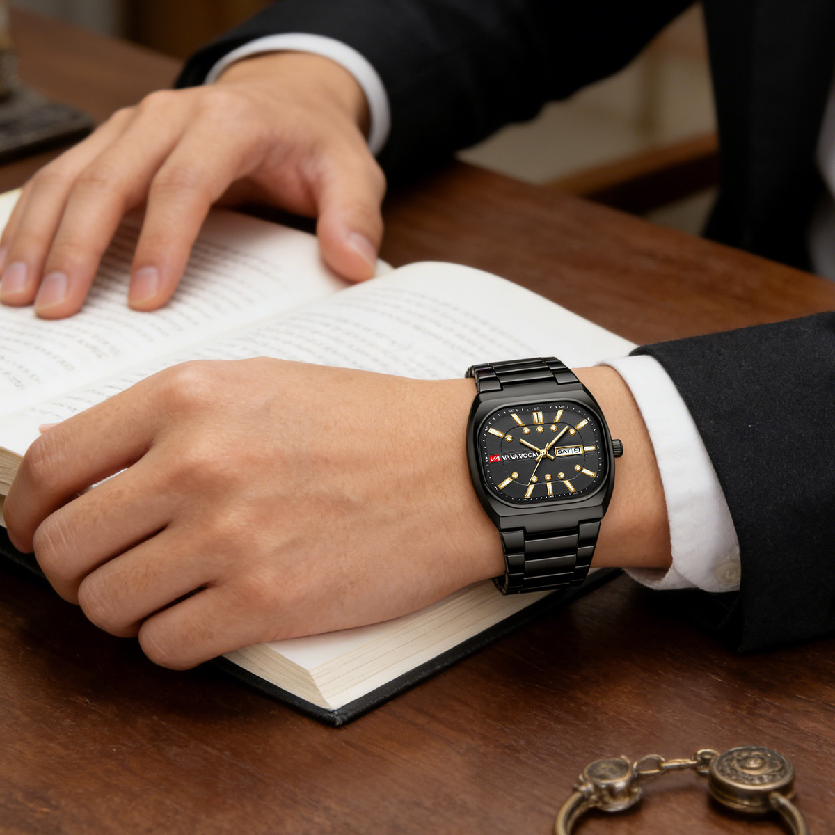 ساعة يد رجالية جديدة بتصميم مر - مراجعة Anti-Magnetic Watch وسعره