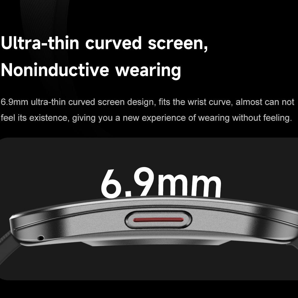 Amoled رقيقة جدا منحني مقاوم ل - مراجعة Smartwatch Square Watches For Men وسعره