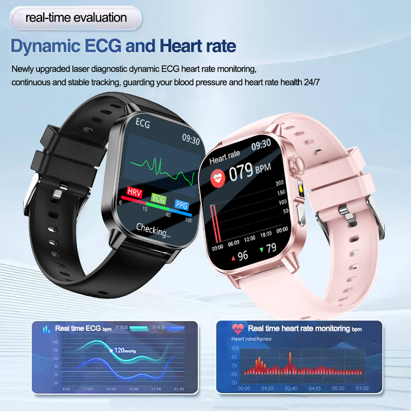 ساعة ذكية جديدة للعناية الصحية - مراجعة Smartwatch Square Watches For Men وسعره