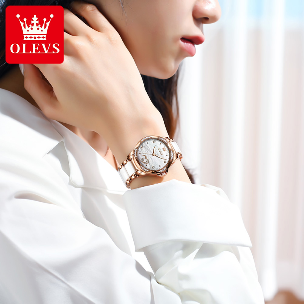 ساعة يد نسائية أنيقة OLEVS 663 - مراجعة Anti-Magnetic Watch وسعره