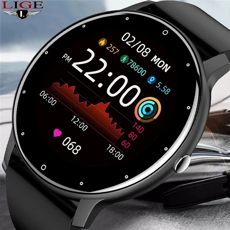 ساعة ذكية جديدة LIGE 2026 للرج - مراجعة Smartwatch Digital Watches For Men وسعره