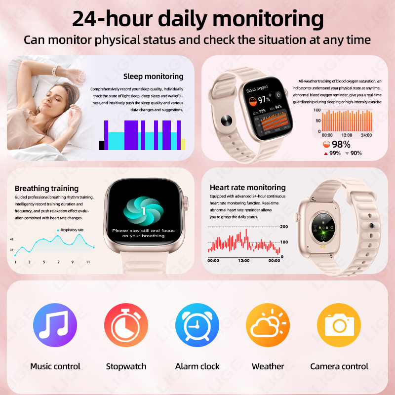 ساعة ذكية LIGE 2026 الجديدة لم - مراجعة Couple Watches Smartwatch وسعره