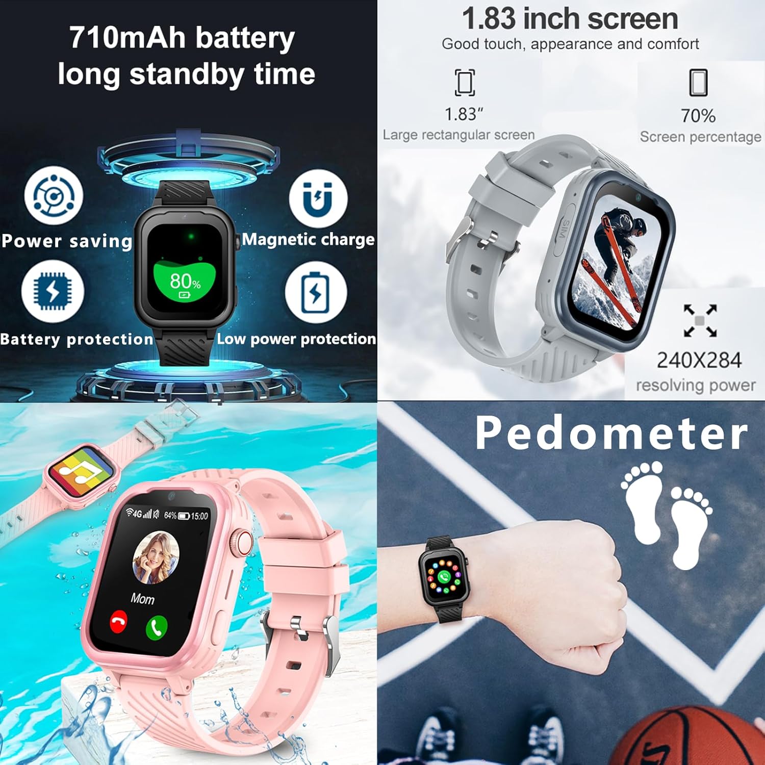 ساعة ونليكس KT15Pro الذكية للأ - مراجعة Smartwatch Watch Whatsapp وسعره