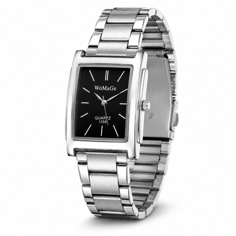 ساعة رجالية أنيقة بتصميم مربع، - مراجعة Smartwatch Square Watches For Men وسعره