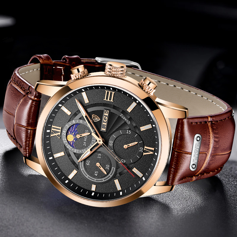 ساعة رجالية أنيقة من LIGE، ساع - مراجعة Smartwatch Branded Watches For Men وسعره