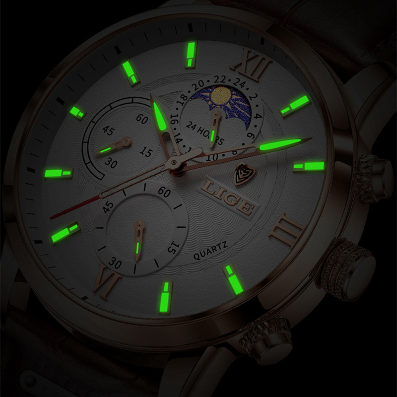 ساعة رجالية أنيقة من LIGE، ساع - مراجعة Smartwatch Branded Watches For Men وسعره