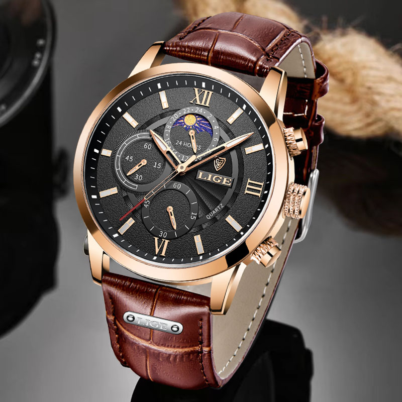 ساعة رجالية أنيقة من LIGE، ساع - مراجعة Smartwatch Branded Watches For Men وسعره