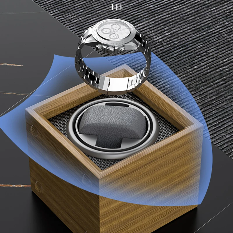 العلامة التجارية الفاخرة الخشب - مراجعة Watch Winder Single وسعره