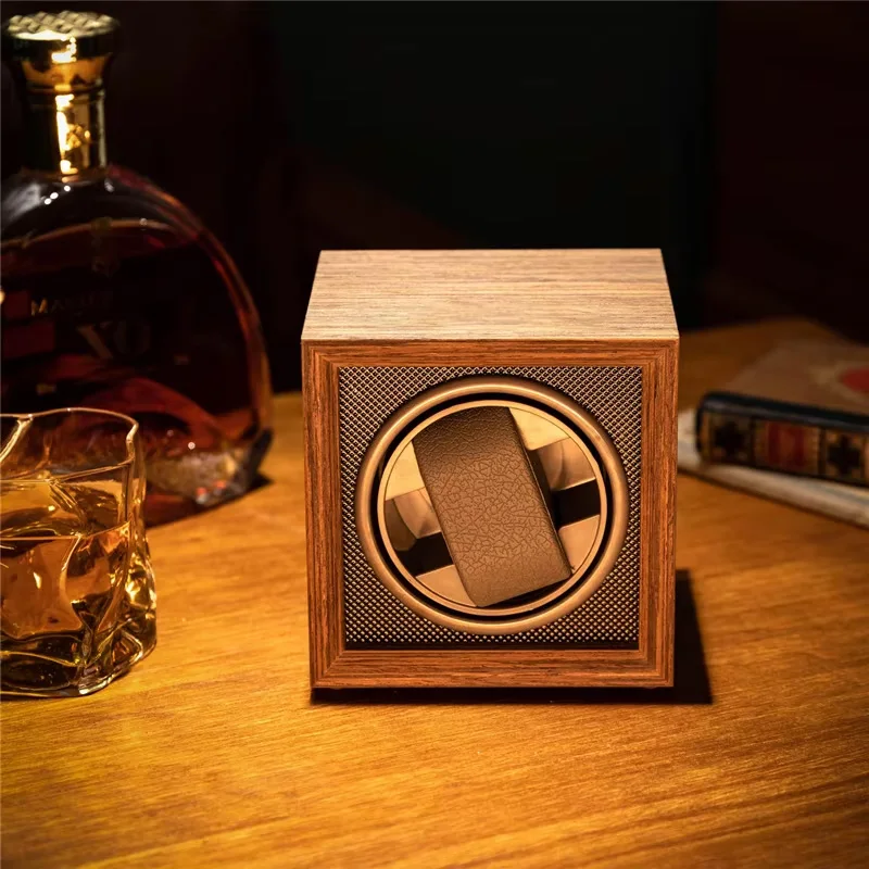 العلامة التجارية الفاخرة الخشب - مراجعة Watch Winder Single وسعره