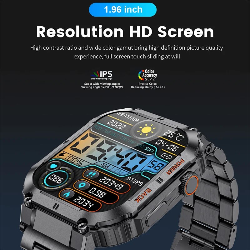 LIGE-ساعة ذكية للياقة البدنية  - مراجعة Smartwatch Digital Watches For Men وسعره