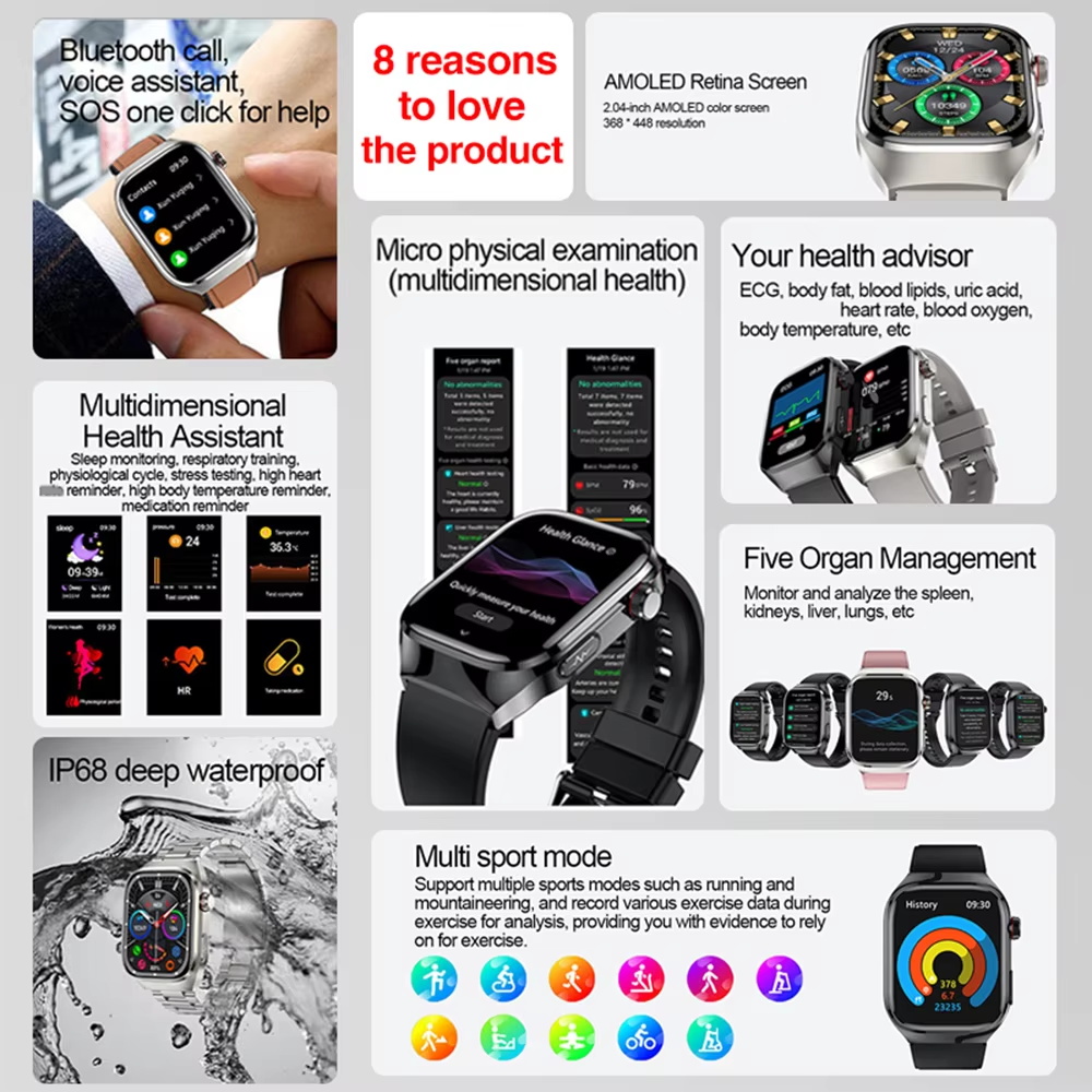 ساعة ذكية جديدة لعام 2026 لقيا - مراجعة Smartwatch Professional Watches For Men وسعره
