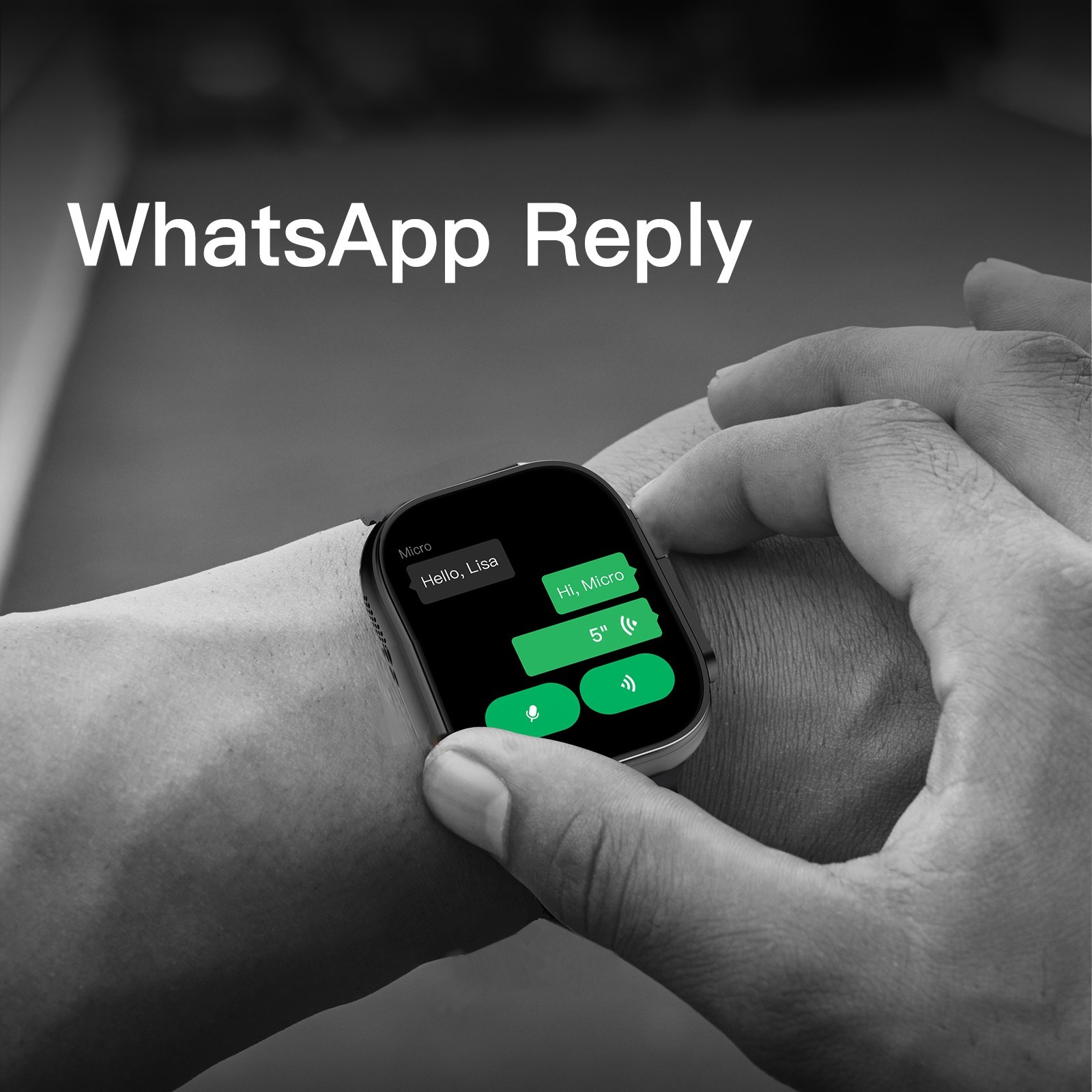 ساعة ذكية Ultra5 مع ميزة الرد  - مراجعة Smartwatch Watch Whatsapp وسعره