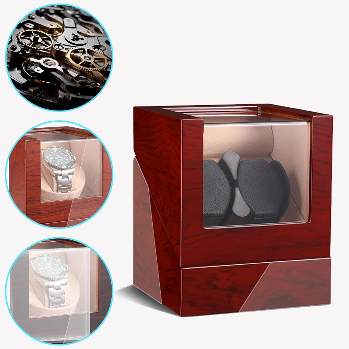 ملفاف ساعة متعدد الألوان للساع - مراجعة Watch Winder Single وسعره