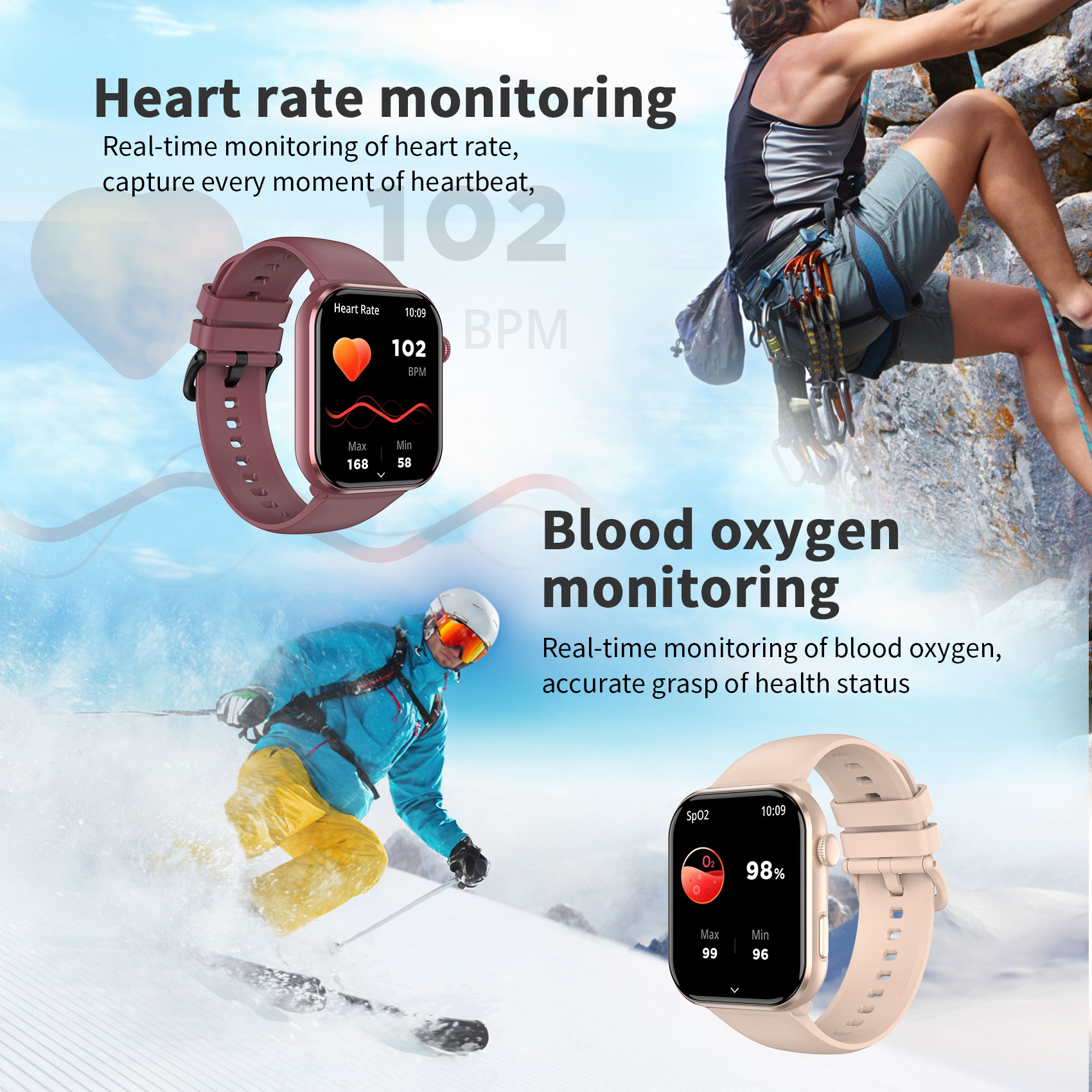 ساعة ذكية Blackview R60 مع ميز - مراجعة Smartwatch Square Watches For Men وسعره