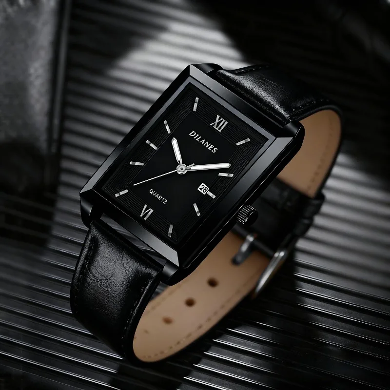 ساعات رجالية جلدية كاجوال، ساع - مراجعة Smartwatch Branded Watches For Men وسعره