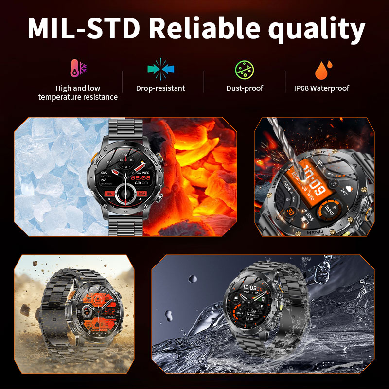 ساعة ذكية جديدة للرجال ببطارية - مراجعة Smartwatch Running Watches For Men وسعره