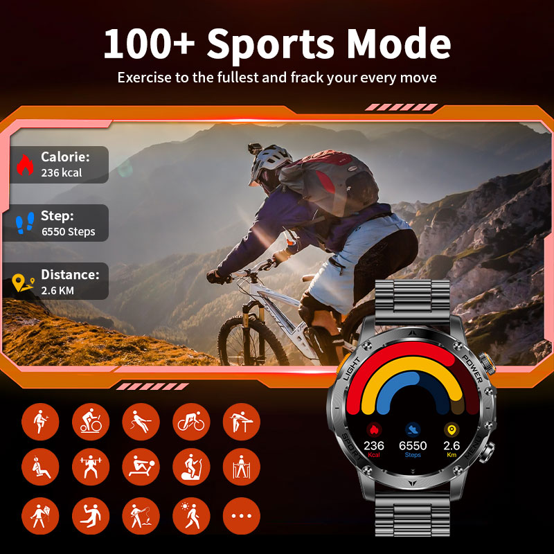 ساعة ذكية جديدة للرجال ببطارية - مراجعة Smartwatch Running Watches For Men وسعره