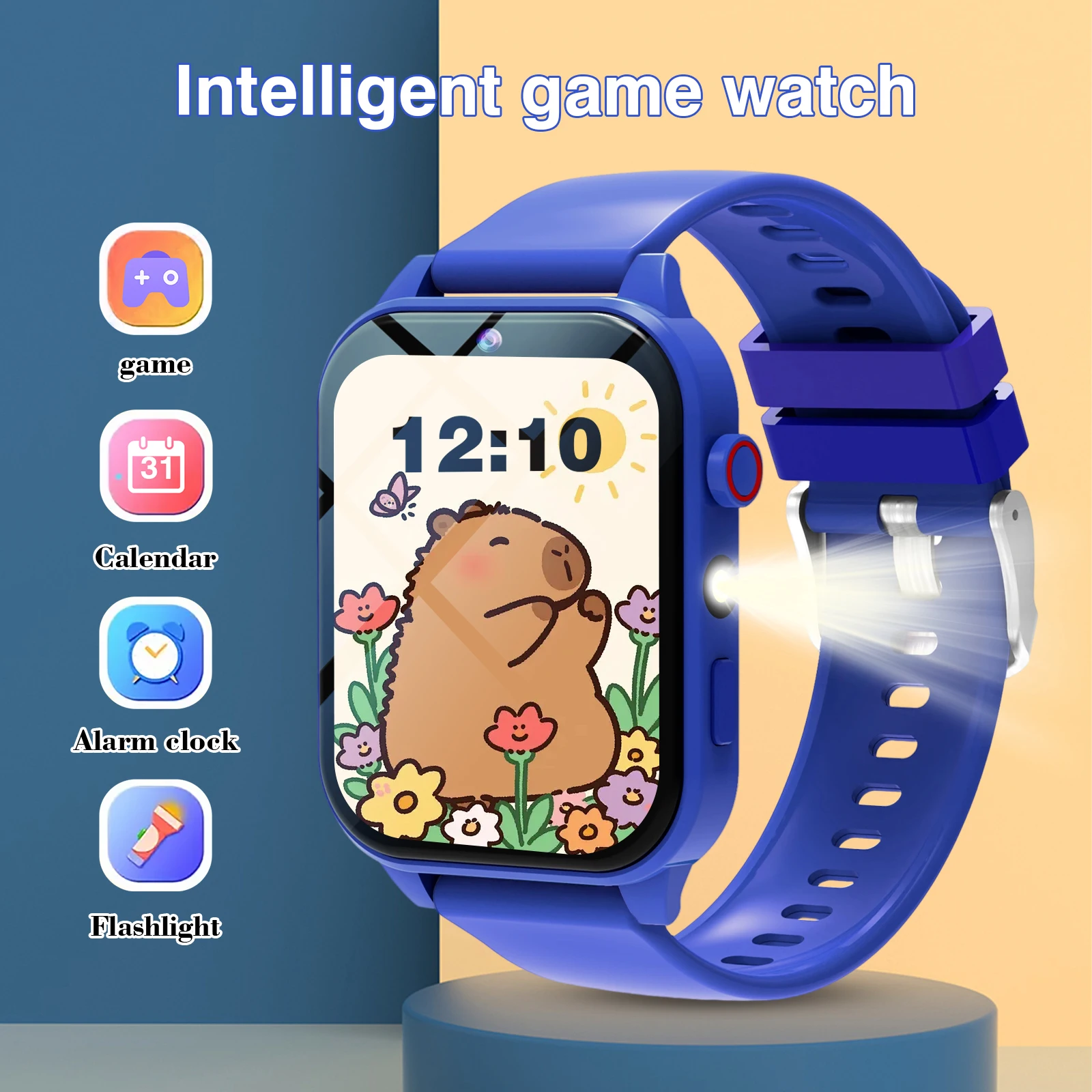 ساعة ذكية للأطفال 18 لعبة كامي - مراجعة Smartwatch Watches For Kid Boy Waterproof وسعره