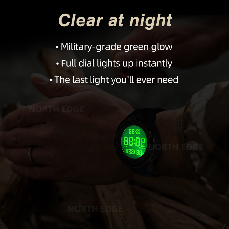 NORTH EDGE 2025 TERRAX ساعة رق - مراجعة Smartwatch Digital Watches For Men وسعره