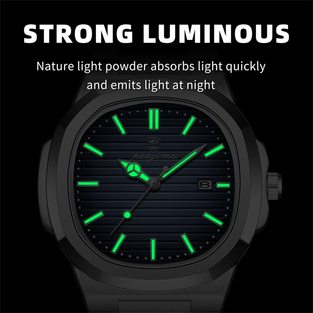 ساعة رجالية مربعة من PAAZOMU،  - مراجعة Smartwatch Square Watches For Men وسعره