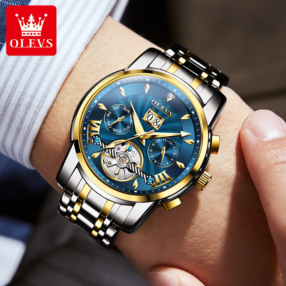 ساعات رجالية OLEVS فاخرة عصرية - مراجعة Anti-Magnetic Watch وسعره