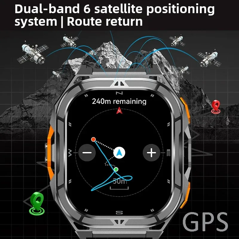ساعة ذكية فاخرة بشاشة AMOLED م - مراجعة Smartwatch Digital Watches For Men وسعره