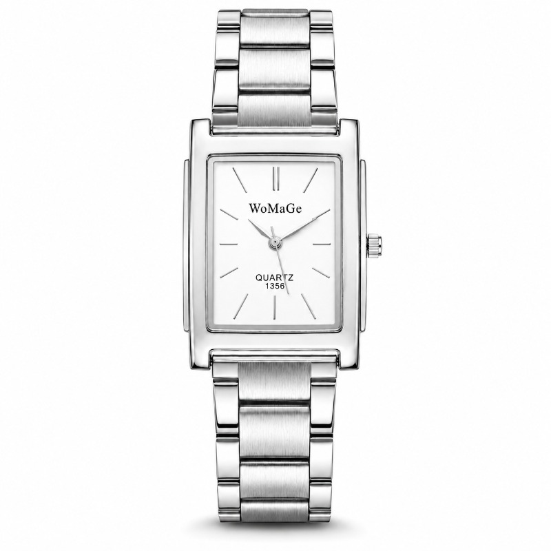 ساعة رجالية فاخرة من الفولاذ ا - مراجعة Smartwatch Square Watches For Men وسعره