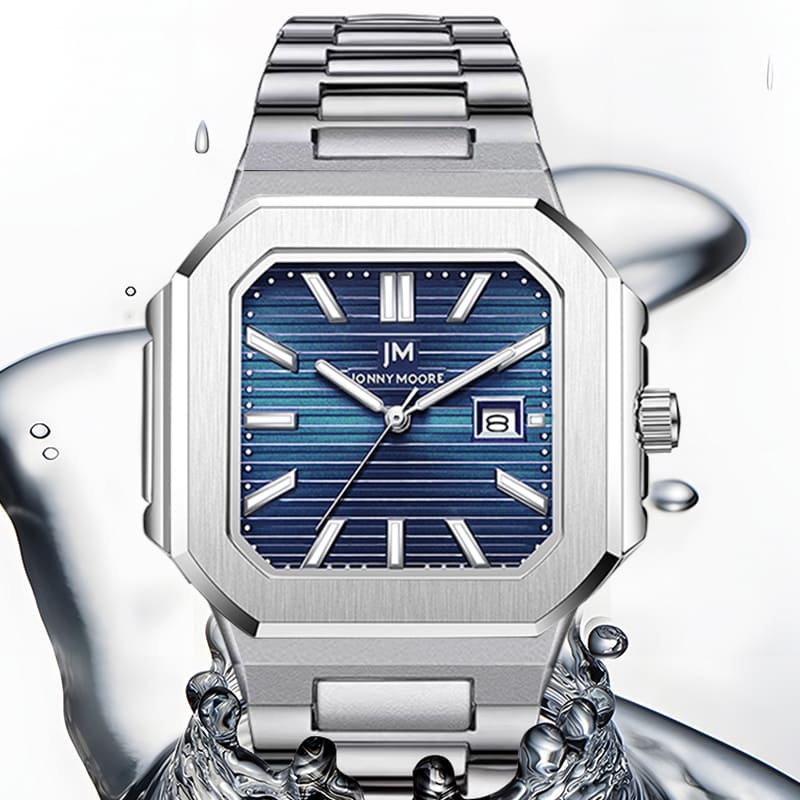 جوني مور K1050 موضة فاخرة الصل - مراجعة Smartwatch Square Watches For Men وسعره