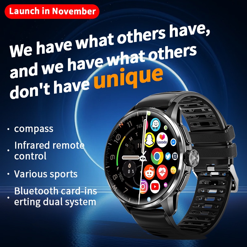 ساعة ذكية H100 بشاشة AMOLED كب - مراجعة Smartwatch Watch Whatsapp وسعره