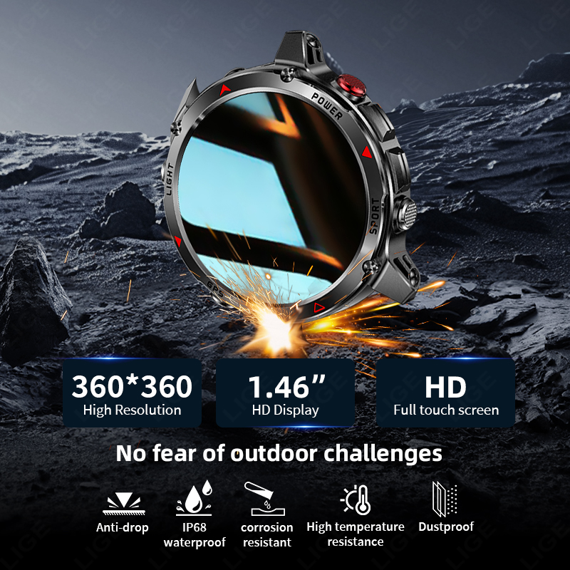 ساعة ذكية رياضية جديدة من LIGE - مراجعة Smartwatch Running Watches For Men وسعره